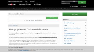 
                            3. Pokerstars | Lobby-Update unserer Casino-Web-Software