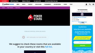 
                            11. PokerStars Reviews & Download: Free Sign-Up Bonuses | PokerNews