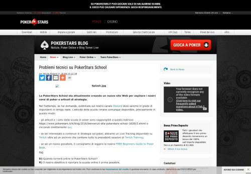 
                            11. PokerStars School: Scuola di Poker Texas Hold'em di PokerStars.it