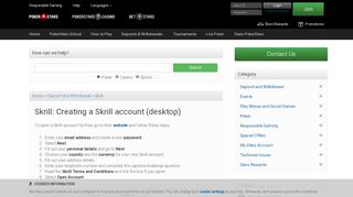 
                            12. Pokerstars | Skrill: Creating a Skrill account (desktop)
