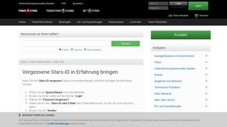 
                            3. Pokerstars | Vergessene Stars-ID in Erfahrung bringen