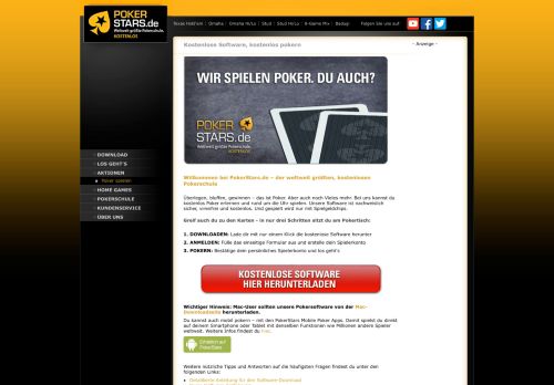 
                            3. PokerStars.de - Poker Download - kostenlos