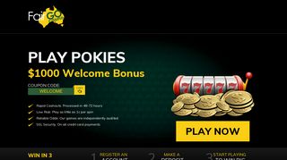 
                            3. Pokies | Fair Go Online Casino