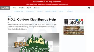 
                            9. P.O.L. Outdoor Club Sign-up Help | WNEP.com