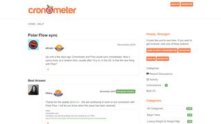 
                            12. Polar Flow sync — Cronometer Community