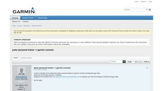 
                            11. polar personal trainer -> garmin connect - Garmin Forums
