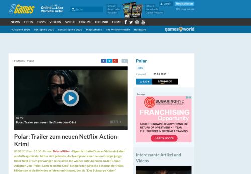 
                            10. Polar: Trailer zum neuen Netflix-Action-Krimi - PC Games