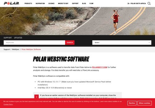 
                            2. Polar WebSync Software | Polar South Africa