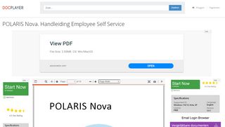 
                            8. POLARIS Nova. Handleiding Employee Self Service - PDF