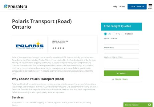 
                            7. Polaris Transport (Road) Freight Transport Company - Freightera