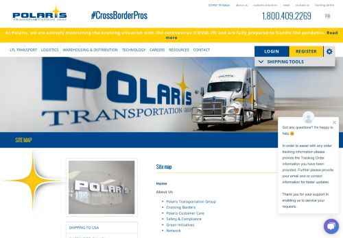 
                            4. Polaris Transportation | Cross border LTL transport | Toronto to ...