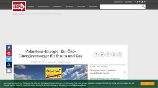 
                            7. Polarstern-Energie: Ein Öko-Energieversorger für Strom und Gas ...