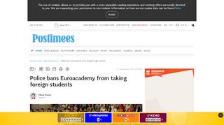 
                            11. Police bans Euroacademy from taking foreign students - Estonian news