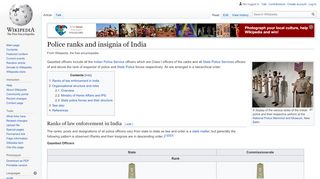 
                            1. Police ranks and insignia of India - Wikipedia
