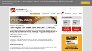 
                            11. Policen jetzt von überall: Die prokundo-App ist da. - dvb-Pressespiegel