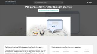 
                            7. Policianacional World Fleet Log. WorldFleetLog - Login