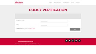 
                            12. policy Verification - Jubilee General Insurance | Online Retail Portal