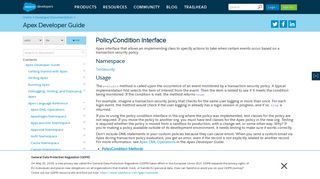 
                            10. PolicyCondition Interface | Apex Developer Guide | Salesforce ...