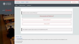 
                            1. PoliformaT : Castellano : Identificarse - UPV