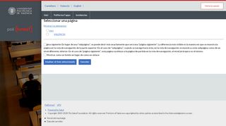 
                            6. PoliformaT : Valencià : Inici - UPV
