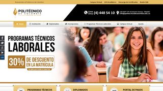 
                            7. Politécnico de Colombia: Programas Técnicos y Diplomados Virtuales