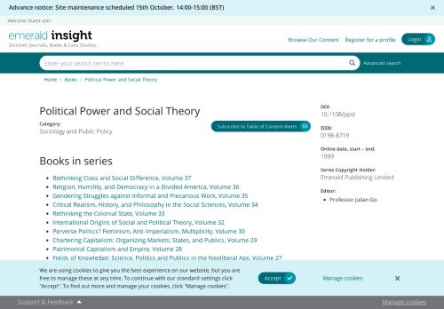 
                            5. Political Power and Social Theory - Emerald Insight