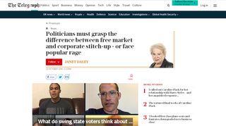 
                            10. Politicians must grasp the difference between free market and ...