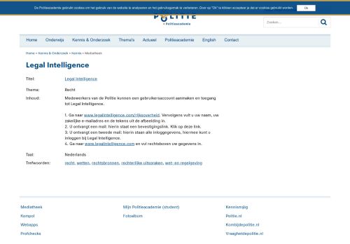 
                            10. Politieacademie.nl - Legal Intelligence