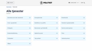 
                            7. Politiet.no - Tjenester