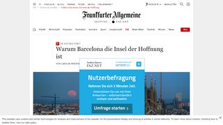 
                            9. Politik in Barcelona: Die Insel der Hoffnung - FAZ