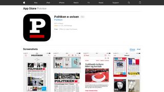 
                            3. Politiken e-avisen on the App Store - iTunes - Apple