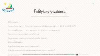 
                            9. Polityka prywatności - Šilainė Recreation & Leisure