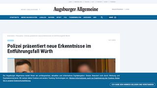 
                            10. Polizei präsentiert neue Erkenntnisse im Entführungsfall Würth