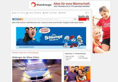 
                            13. Polizeimeldungen Köln: Aktuelle Meldungen und Berichte | koeln.de