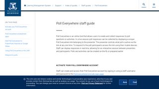 
                            12. Poll Everywhere staff guide : Learning Management System