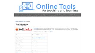 
                            11. Polldaddy – Online Tools for Teaching & Learning - UMass Blogs