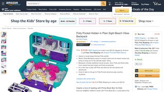 
                            4. Polly Pocket Hidden in Plain Sight Beach Vibes Backpack - Amazon.com