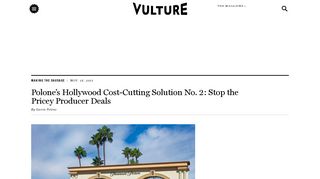 
                            11. Polone's Hollywood Cost-Cutting Solution No. 2: Stop the Pricey ...