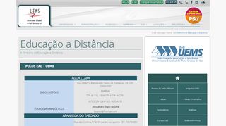 
                            11. Polos UAB/UEMS - Universidade Estadual de Mato Grosso do Sul