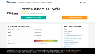 
                            3. ≡ POLOżyczka: logowanie ≫ konto ≫ rejestracja • kontakty • opinie ...