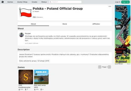 
                            4. Polska - Poland Official Group - Roblox