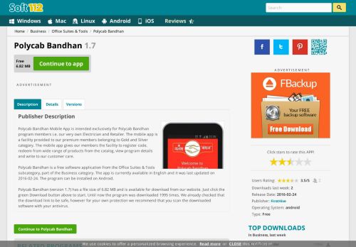
                            5. Polycab Bandhan 1.7 Free Download