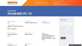 
                            8. Polycab Wires Pvt. Ltd. – IEEMA