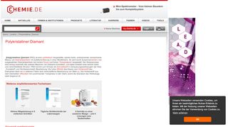 
                            10. Polykristalliner Diamant - Chemie.de