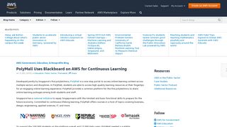 
                            11. PolyMall Uses Blackboard on AWS for Continuous Learning | AWS ...