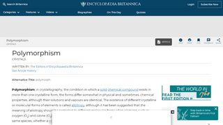 
                            4. Polymorphism | crystals | Britannica.com