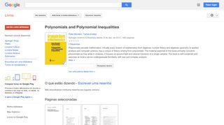 
                            8. Polynomials and Polynomial Inequalities