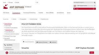 
                            10. Polyzythämia vera: Ursache & Symptome - AOP Orphan