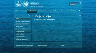 
                            6. Pomorski fakultet u Splitu - Učenje na daljinu - PFST