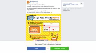 
                            6. Ponta Indonesia - untuk login di website dan aplikasi... | Facebook